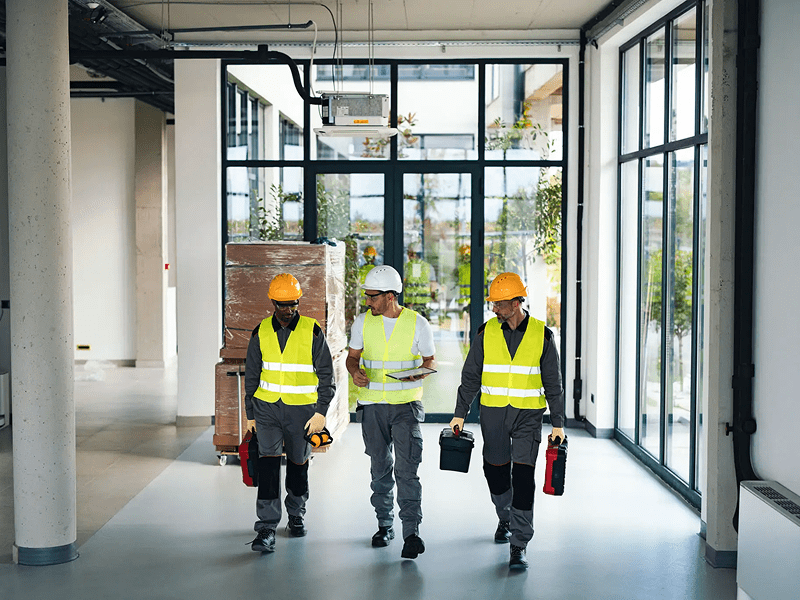 Delivering updates to complete building renovations